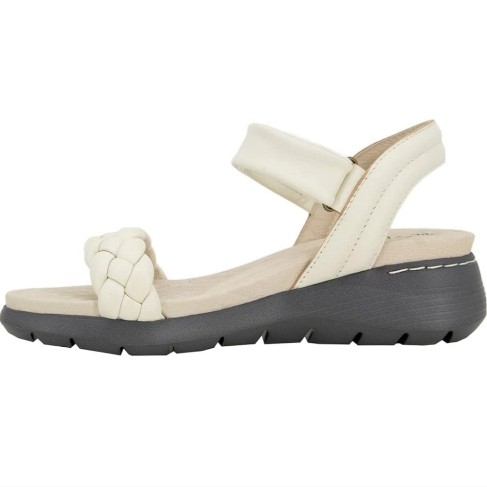 Jambu Vicky Women's Beige Open Toe Strappy Buckle Sandals Size 7 - Picture 7 of 10